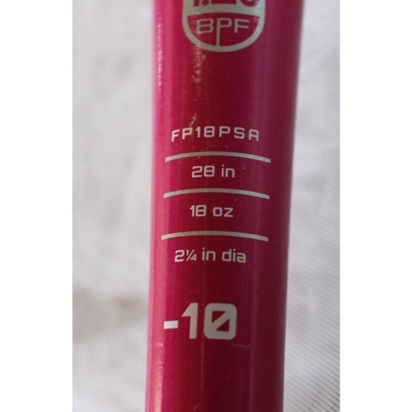 EASTON PINK SAPPHIRE Softball Bat, (-10) 28" 18oz. Pink 2 1/4" FP18PSA - Picture 11 of 14